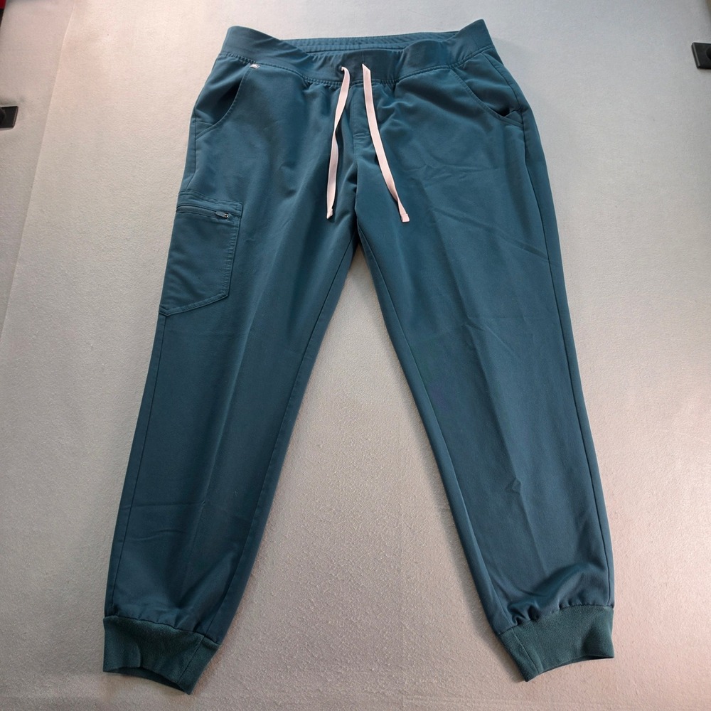 FIGS Zamora Jogger Scrub Pants XL Teal Blue Technical Collection W18SW2005